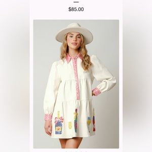 Holiday Champagne Dress brand new like queen of sparkles